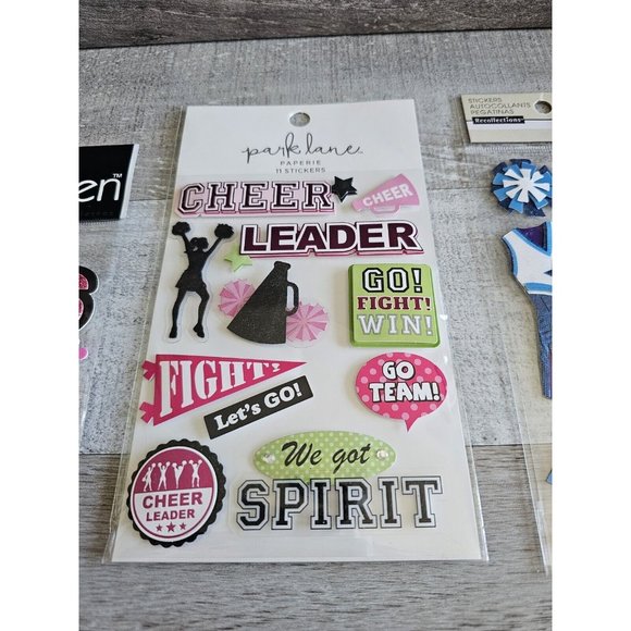 Sticker Lot Cheer Cheerleader Sports Scrapbooking 3D Stickers Jolee's RARE #57 - Picture 7 of 9
